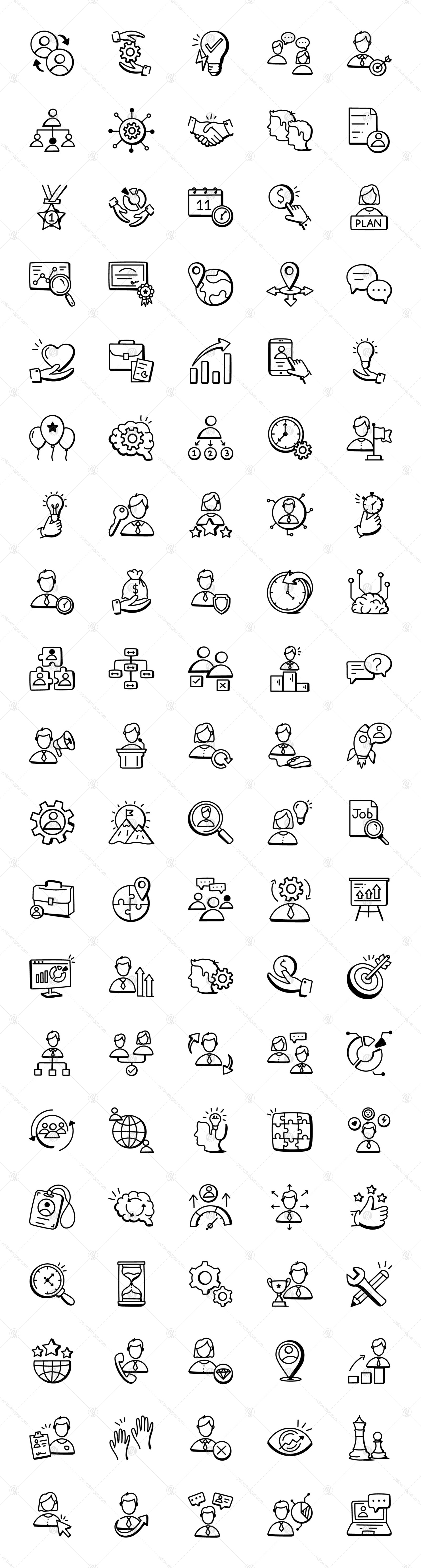 100 Management Team Icon Vectors 100 Management Team Icon Vectors