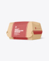 Kraft Burger Box Mockup