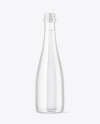 Clear Glass Water Bottle Mockup