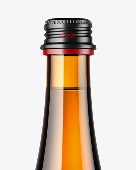 Amber Glass Bottle Mockup Amber Glass Bottle Mockup