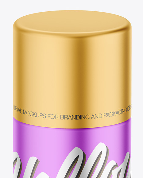 Matte Metallic Deodorant Mockup