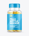 Clear Fish Oil Bottle Mockup