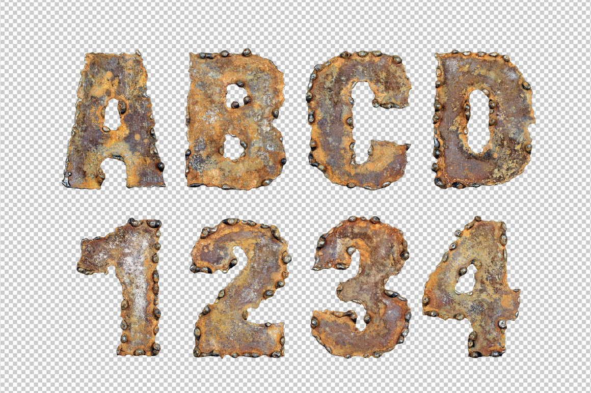 Rusty Metal Font