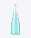 Clear Glass Soft Drink Bottle Mockup