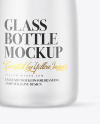 Frosted Glass Water Bottle Mockup