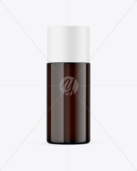 Dark Amber Bottle Mockup