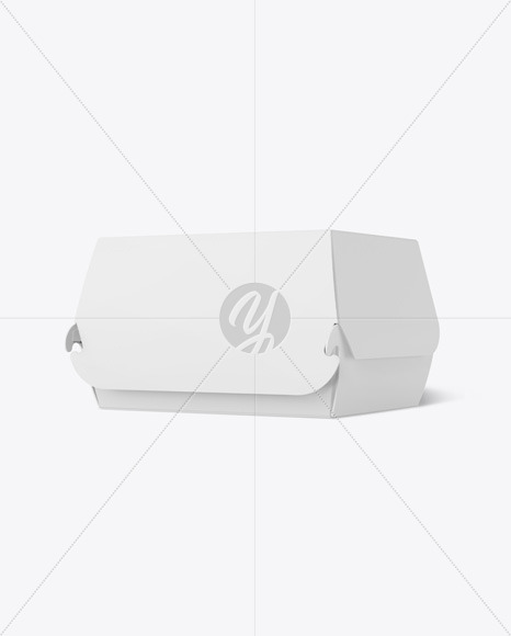 Paper Burger Box Mockup