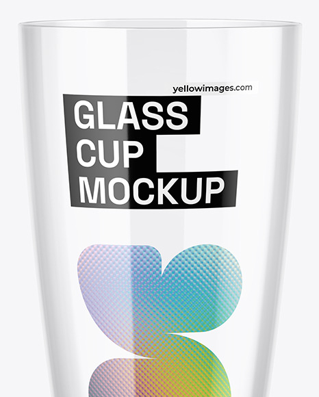 Clear Glass Cup Mockup