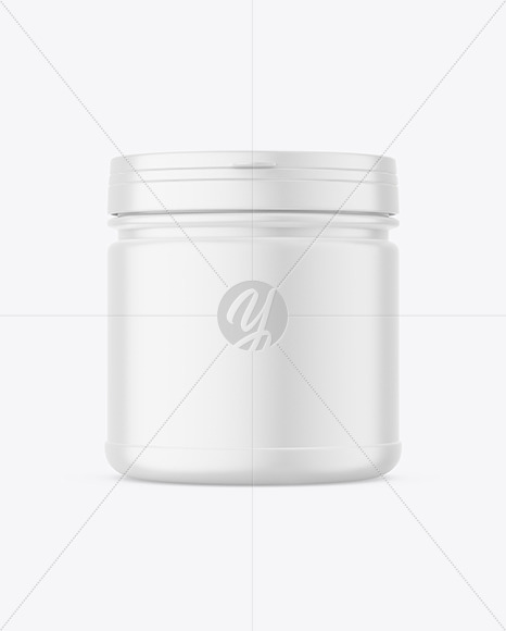 Matte Supplement Jar Mockup