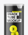 Matte Plastic Tube w/ Chips Mockup