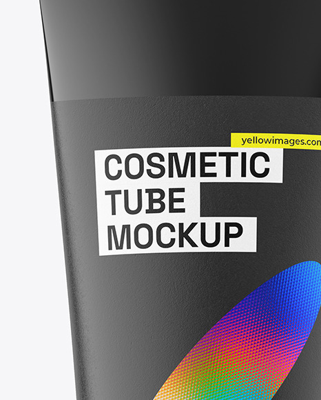 Glossy Cosmetic Tube Mockup