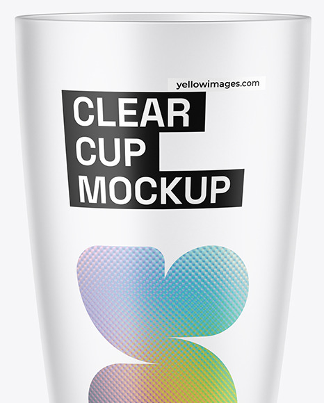 Frosted Glass Cup Mockup