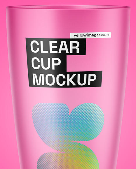 Frosted Glass Cup Mockup