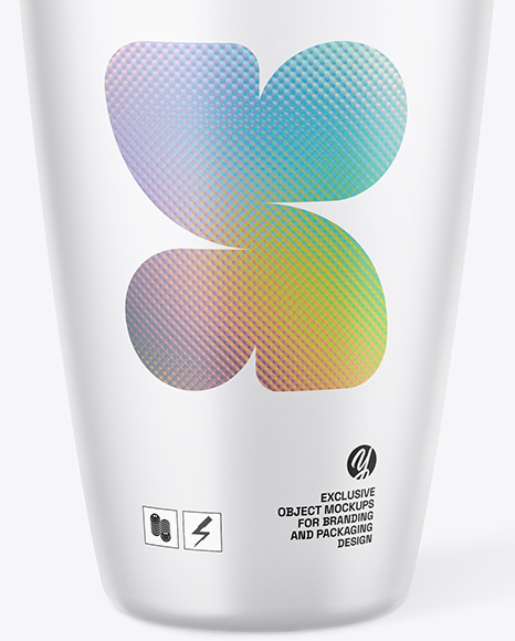 Frosted Glass Cup Mockup