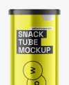 Metallic Plastic Tube w/ Chips Mockup