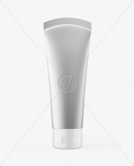 Matte Metallic Cosmetic Tube Mockup