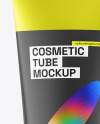 Matte Metallic Cosmetic Tube Mockup