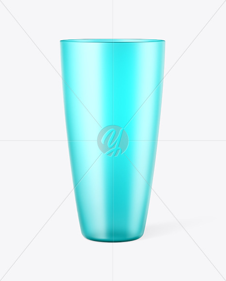 Frosted Colored Plastic Cup Mockup