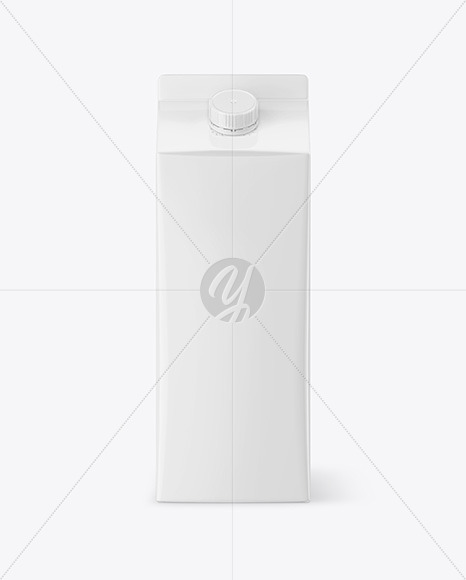 Glossy Carton Pack with Screw Cap Mockup