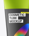 Glossy Metallic Cosmetic Tube Mockup