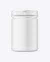 Matte Supplement Jar Mockup