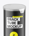 Matte Plastic Tube w/ Chips Mockup