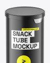 Matte Plastic Tube w/ Chips Mockup