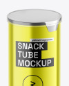 Metallic Plastic Tube w/ Chips Mockup