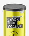 Metallic Plastic Tube w/ Chips Mockup