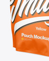 Matte Pouch Mockup - Halfside View