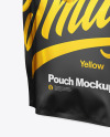 Matte Pouch Mockup - Halfside View