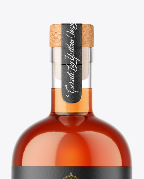 Cognac Bottle Mockup