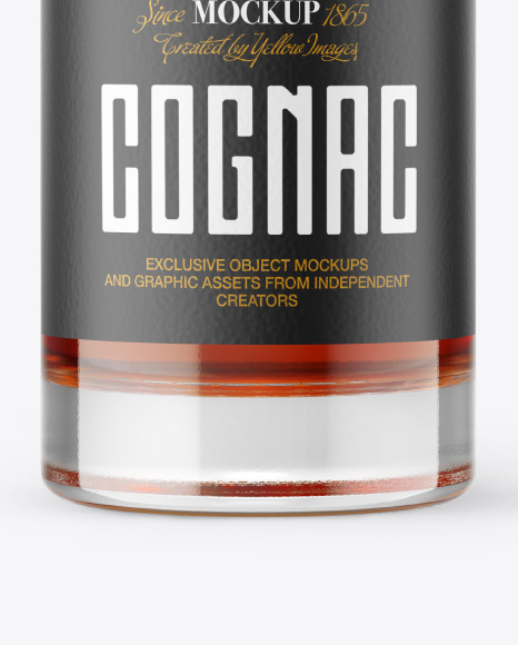 Cognac Bottle Mockup