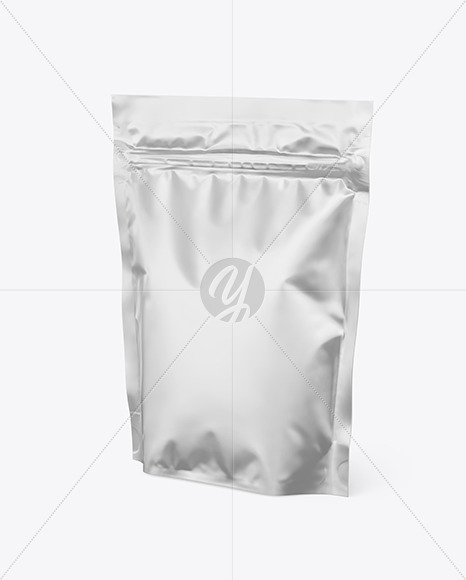 Matte Metallic Pouch Mockup