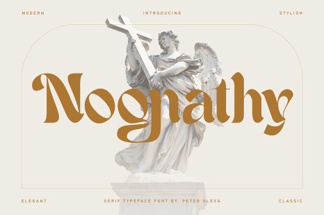 Nognathy - Artistic Serif Font - Creative display