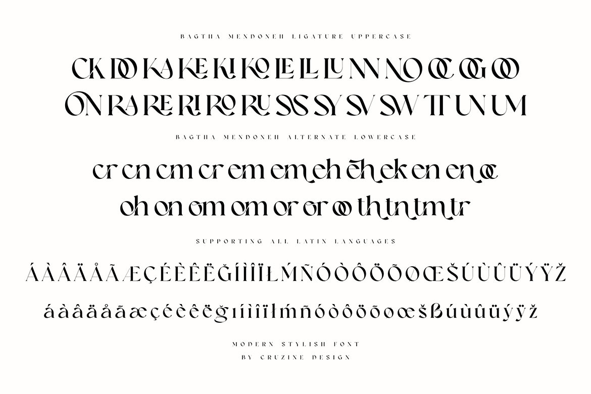 Bagtha Mendoneh Ligature Serif Bagtha Mendoneh Ligature Serif