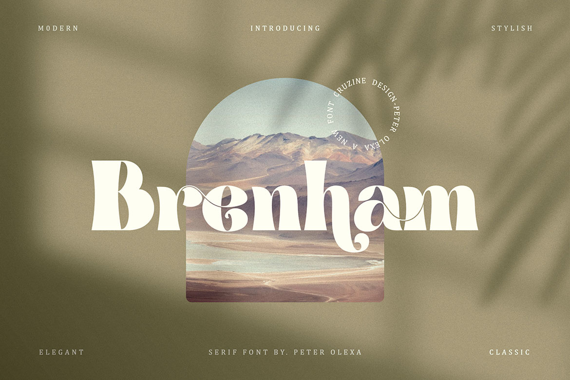 Brenham - Trendy Serif Font Brenham - Trendy Serif Font