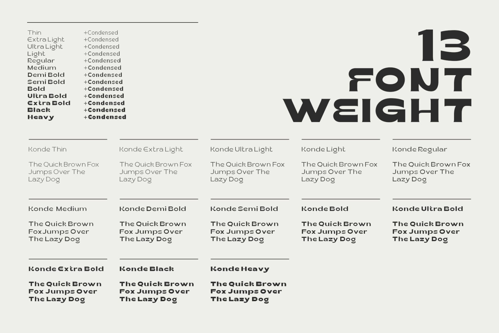 Konde Typeface Konde Typeface