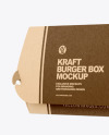 Kraft Burger Box Mockup