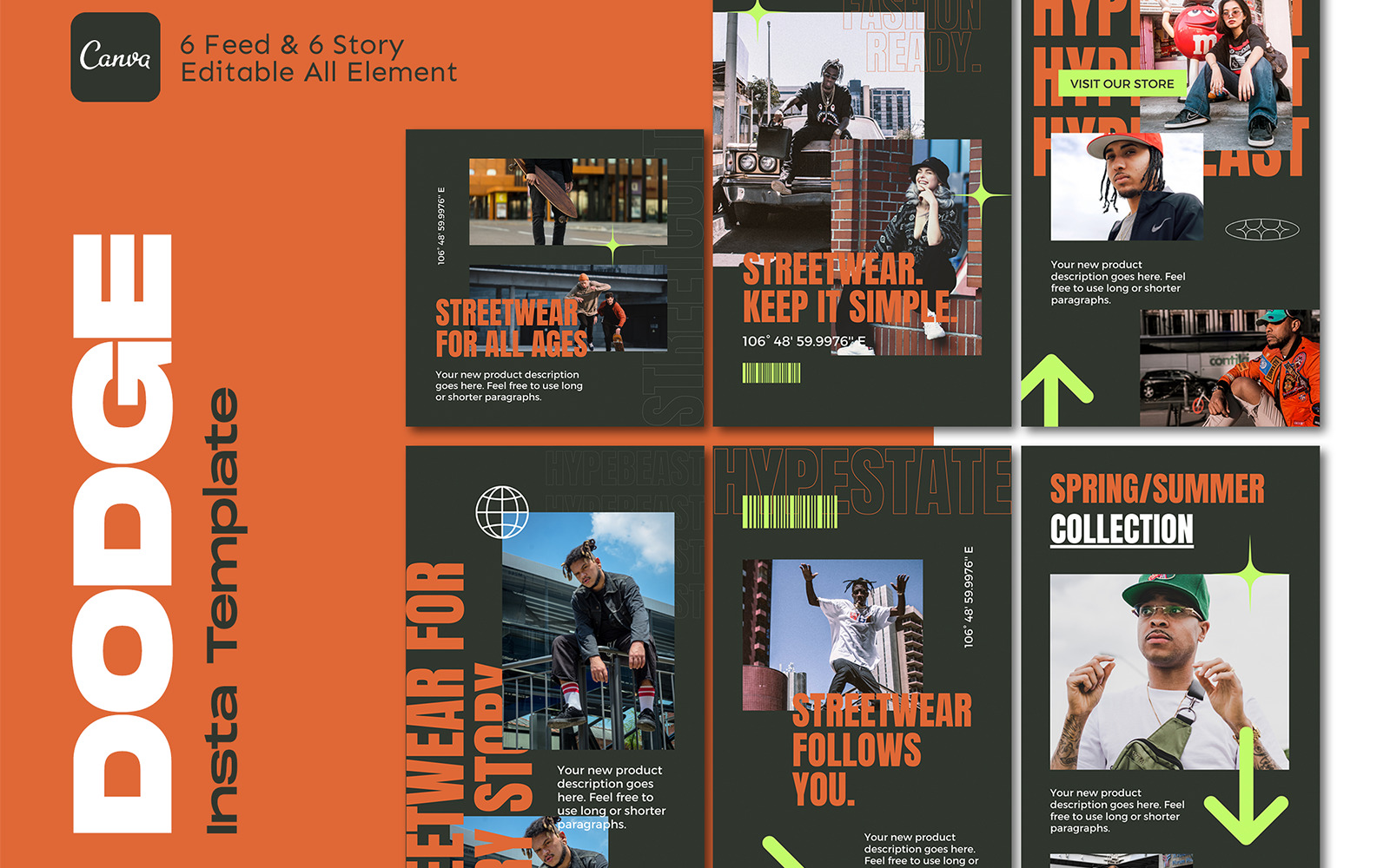Dodge - Canva Instagram Template Dodge - Canva Instagram Template