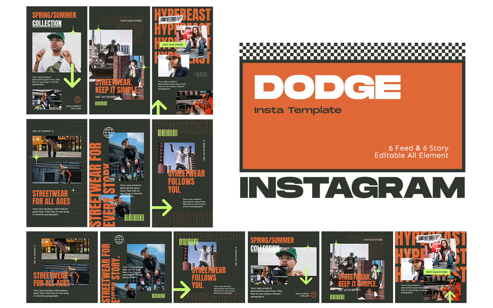 Dodge - Canva Instagram Template Dodge - Canva Instagram Template