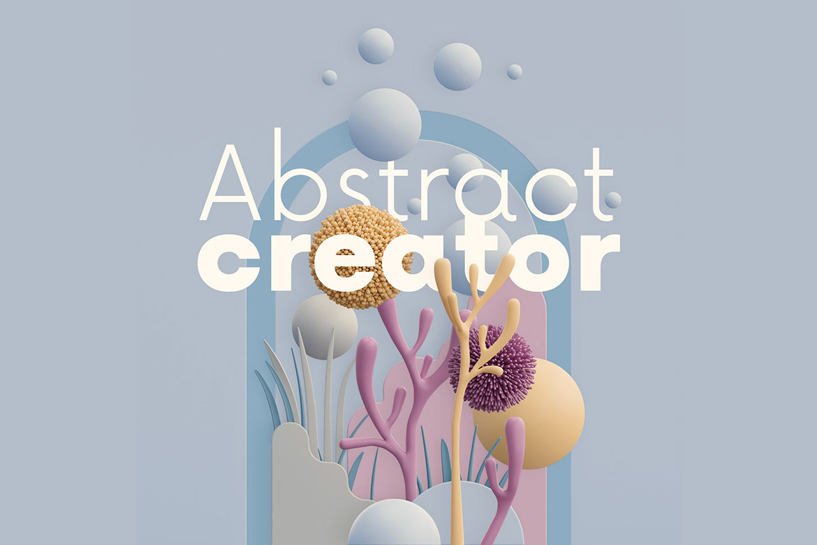 Free Abstract 3D Scene Creator