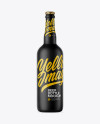 Matte Ceramic Beer Bottle Mockup