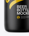 Matte Ceramic Beer Bottle Mockup