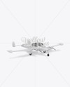 Sport Airplane Mockup - Half Side View