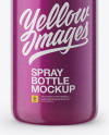 Plastic Sprayer Bottle with Pearl Filling Mockup