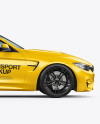 BMW M4 Mockup - Side View