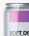 PET Can with Carbonated Drink Mockup