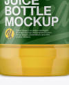 Plastic Bottle With Grape Juice Mockup