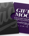 Gift Card in Carton Cover Mockup - Front View (High-Angle Shot)